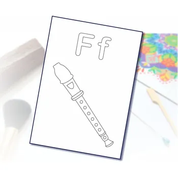 Radost v písku Šablona na pískování písmenko F - A6