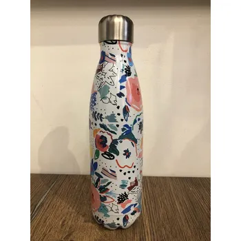 Termohrnek Cestovní thermo láhev - různé motivy Barva: Bílá velké květy