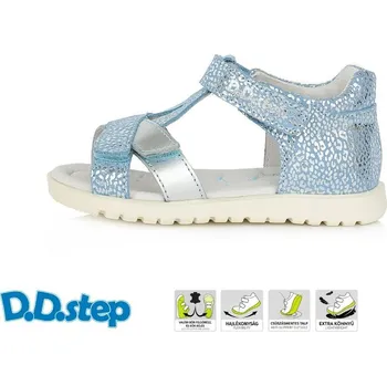 D.D. Step D.D.STEP dětské letní sandály G055-347A Sky blue Velikost: 26