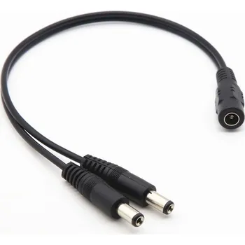Video kabel Silnoproudý napájecí rozbočovač DC 5,5/2 30cm 1 samice - 2 samců