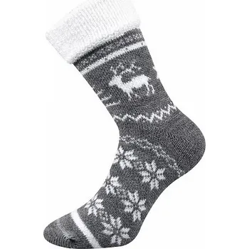 VoXX Boma Lonka Litex+Boma NORWAY ponožky v norském designu, Boma NORWAY ponožky v norském designu, Boma, 118270 Šedá melé 35-38 (23-25)