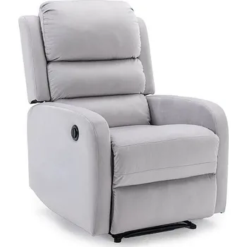 Křeslo Křeslo rozkládací světle šedé PEGAZ VELVET