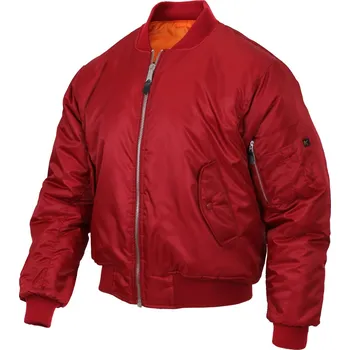 Pánský bomber Bunda ULTRA FORCE MA1 FLIGHT ČERVENÁ 3XL - Není skladem