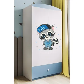 Komoda Dětská skříň Babydreams 90 cm mýval modrá