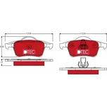 Sada brzdových destiček, kotoučová brzda TRW GDB1389DTE