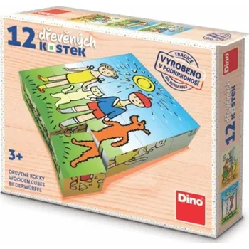 Volný čas Dřevěné kostky Pejsek a kočička