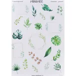 MINIMEE Papírové samolepky v aršíku A5 Listy