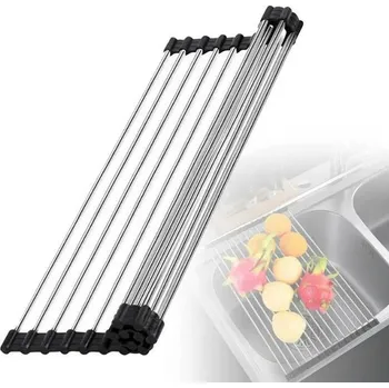 Odkapávač na nádobí Skládací odkapávač do dřezu Roll Dry