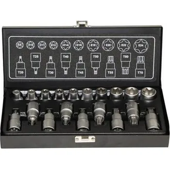 Gola sada PROTECO gola sada hlavic 1/2" TRX nástrčné + zástrčné 19 dílů