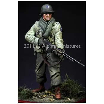 Plastikový model Alpine Miniatures 1/16 BAR Gunner US 29th Infantry Division