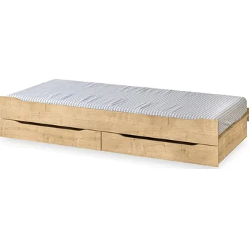 Čilek Postel 90x200 cm vysouvací s úložným prostorem Mocha Studio