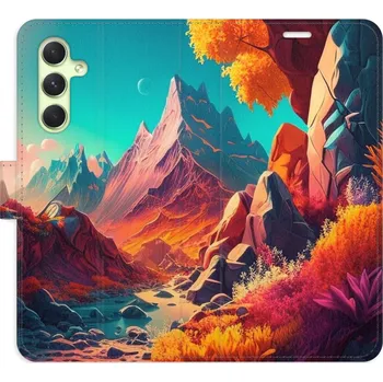 Pouzdro na mobilní telefon Flipové pouzdro iSaprio - Colorful Mountains - Samsung Galaxy A54 5G