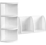Polička plast rohová 3 patra EXTRA bílá
