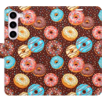 Pouzdro na mobilní telefon Flipové pouzdro iSaprio - Donuts Pattern - Samsung Galaxy S23 5G