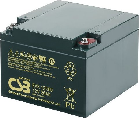 akumulátor CSB EVX12260I (12V/26Ah)
