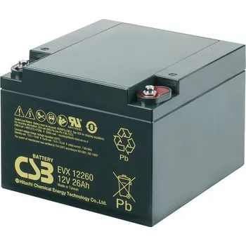 Záložní baterie akumulátor CSB EVX12260I (12V/26Ah)