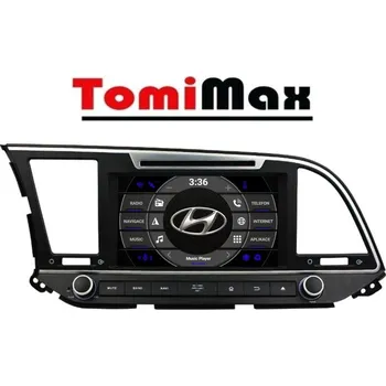 Auto Hi-Fi TomiMax Hyundai Elantra 2016-2018 Android 14 autorádio s WIFI, GPS, USB, BT HW výbava: 8 Core 4GB+64GB PX HIGH - Model auta: Hyundai Elantra 2016-2018, Velikost obrazovky: Dotyková obrazovka: 8"