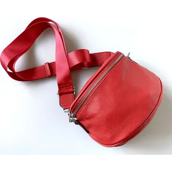 Ledvinka Piazza Italia Dámská crossbody ledvinka větší - červená