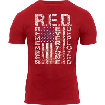 Triko ATHLETIC FIT R.E.D. krátký rukáv ČERVENÉ 3XL - Není skladem