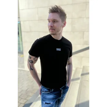 Pánské tričko Pánské tričko Dsquared2 S74GD0997S23009 černé Velikost: 3XL
