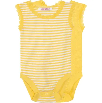 Dětská móda lupilu® Dívčí body BIO, 2 kusy (50/56, žlutá)
