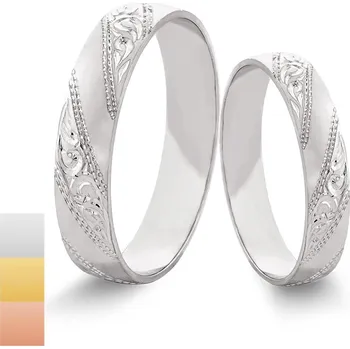 Prsten Snubní prsteny 585/1000 z bílého zlata 991SN36