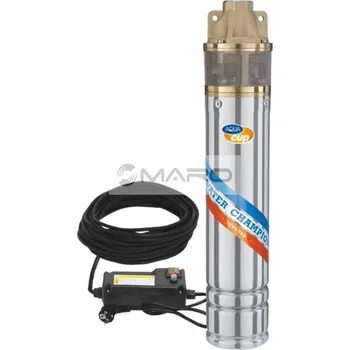 Čerpadlo Aquacup Čerpadlo ponorné 4" SIGI 40/60 M, Qmax=2,4 m³/h., Hmax=60 m, 1", 230 V, 0,75 kW, kabel 30 m, + spínací skříň, 16012