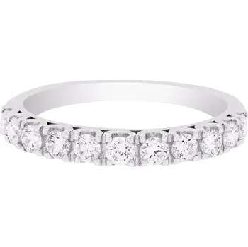 Prsten Dámský diamantový prsten z bílého zlata 0790Z