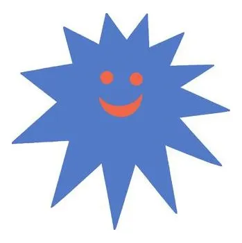 Matuška Dena Plavecká deska Slunce 450 x 450 x 38 mm Modrá