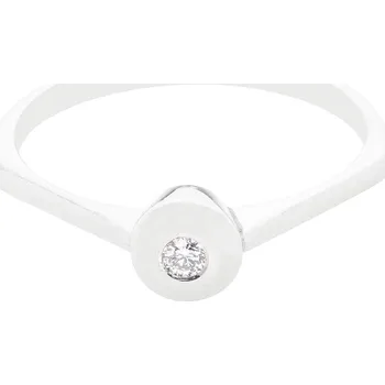 Prsten Zásnubní prsten z bílého zlata s diamantem 13ZP2100870B2