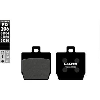 Brzdová destička GALFER brzdové destičky KH268 polokovové SCOOTER (GALFER brzdové destičky KH268 polokovové SCOOTER)
