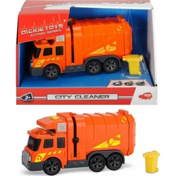 auto na autodráhu Popelářské auto 15cm, světlo, zvuk, Dickie