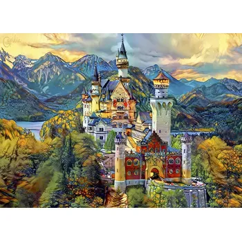Puzzle Puzzle Bluebird Puzzle Zámek Neuschwanstein, Německo, 1000 dílků + k objednávce puzzle zdarma