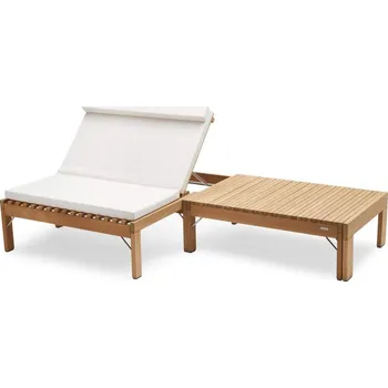 Zahradní lehátko Skagerak Polstrování Riviera Lounge, white