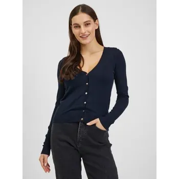 Dámský svetr Tmavě modrý dámský kardigan