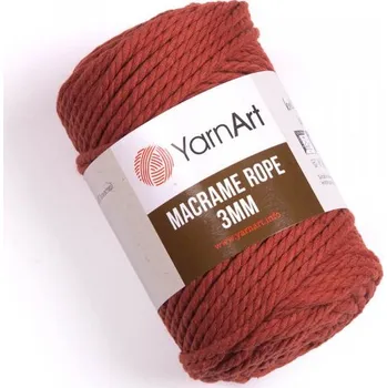 Macrame rope 3mm YARNART 250g Barva: rezavá tm.