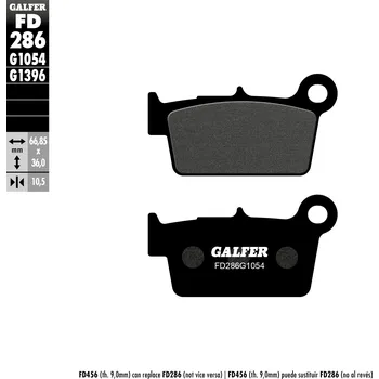 Brzdová destička GALFER brzdové destičky KH367 polokovové (GALFER brzdové destičky KH367 polokovové)