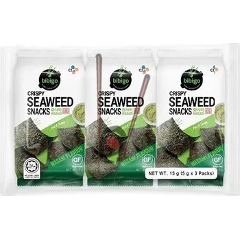 Řasy ochucené s wasabi BIBIGO 3x5g