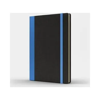 Set školních potřeb Notatnik A5 Pro M+ gładki czarny/niebieski