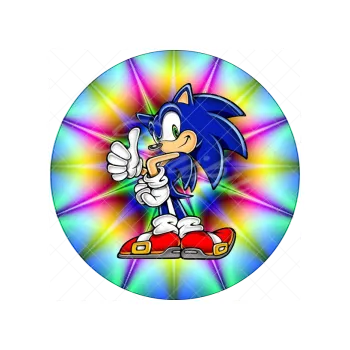Jedlá dekorace na dort SONIC duha, VARIANTA Jedlý papír 1702
