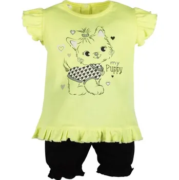 Kojenecká souprava 2-dílná letní holčičí souprava New Baby Puppy 80 (9-12m)