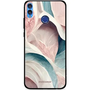 Pouzdro na mobilní telefon Lesklý kryt Mobiwear Glossy - Honor 8X - G026G - Růžový a zelenkavý mramor (Prémiové lesklé pouzdro, obal, kryt Mobiwear Glossy na mobil Honor 8X - G026G - Růžový a zelenkavý mramor, materiál Plast + TPU silikon - krytí po všech stranách, neošoupatelný)