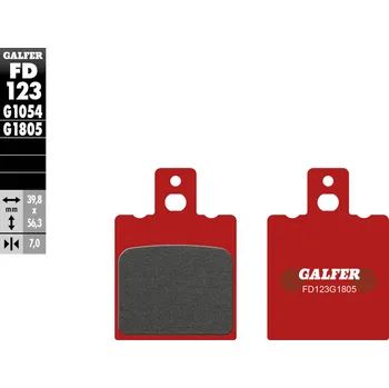 Brzdová destička GALFER brzdové destičky KH047 polokovové MONTESSA COTA 310/311/314/315 zadní TRIAL (39,8X56,3X7) (GALFER brzdové destičky KH047 polokovové MONTESSA COTA 310/311/314/315 zadní TRIAL (39,8X56,3X7))