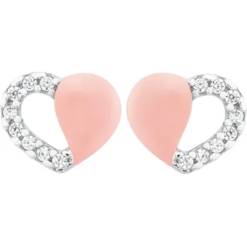 Náušnice Zlaté náušnice ve tvaru srdce 99124.323487