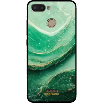 Pouzdro na mobilní telefon Lesklý kryt Mobiwear Glossy - Xiaomi Redmi 6 - G023G - Zelený mramor (Prémiové lesklé pouzdro, obal, kryt Mobiwear Glossy na mobil Xiaomi Redmi 6 - G023G - Zelený mramor, materiál Plast + TPU silikon - krytí po všech stranách, neošoupatelný potisk, tenké)