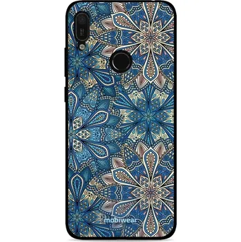 Pouzdro na mobilní telefon Lesklý kryt Mobiwear Glossy - Huawei Y6 2019 / Honor 8A - G038G - Modré mandala květy (Prémiové lesklé pouzdro, obal, kryt Mobiwear Glossy na mobil Huawei Y6 2019 / Honor 8A - G038G - Modré mandala květy, materiál Plast + TPU silikon - krytí po všech)
