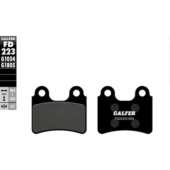 Brzdová destička GALFER brzdové destičky KH303 polokovové (GALFER brzdové destičky KH303 polokovové)