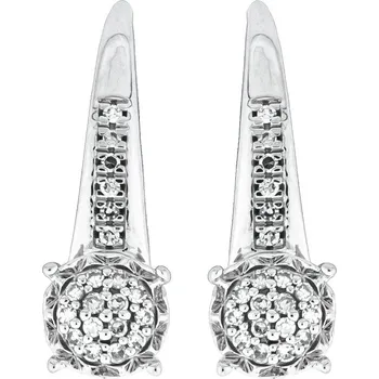 Náušnice Zlaté náušnice s diamanty ZE103434W