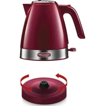 konvice De'Longhi Active Line Kettle KBLA2001.R – bezpečná obsluha