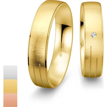 Prsten Snubní prsteny SmartLine ze žlutého zlata s diamantem nebo zirkonem 4807012-4807011